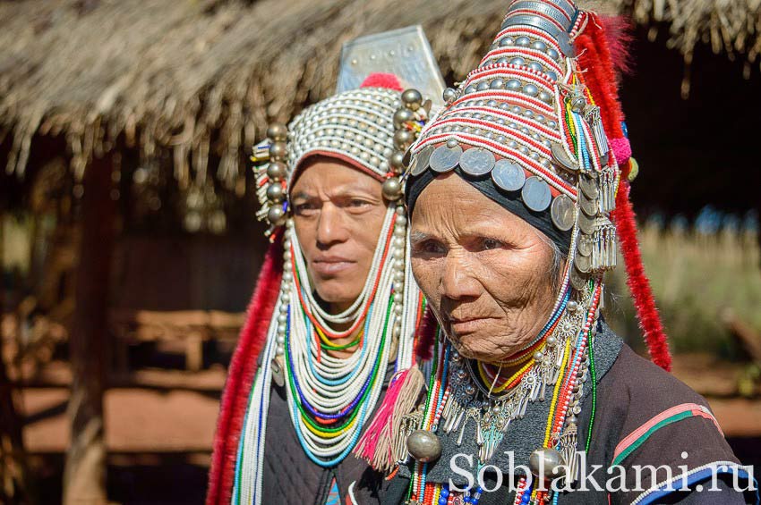 представители племени акха в Чианграе, Таиланд